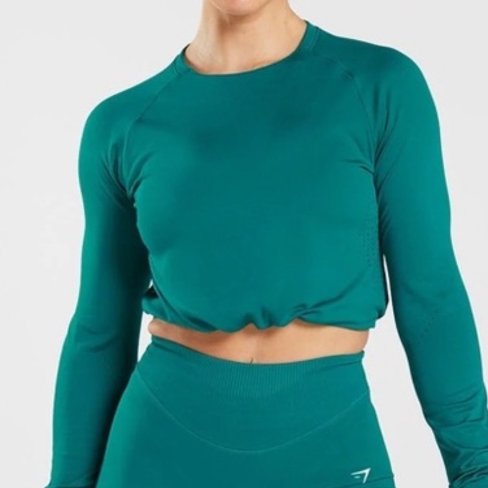 Gymshark Teal Athletic shirt for Women